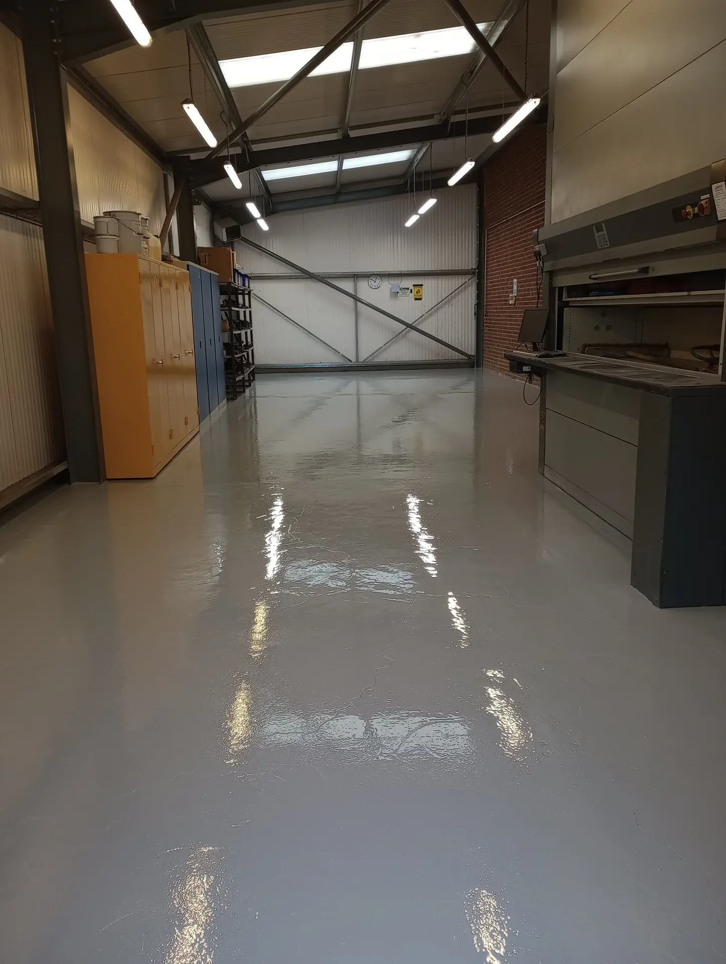 two coat application of solvent free high build epoxy resin